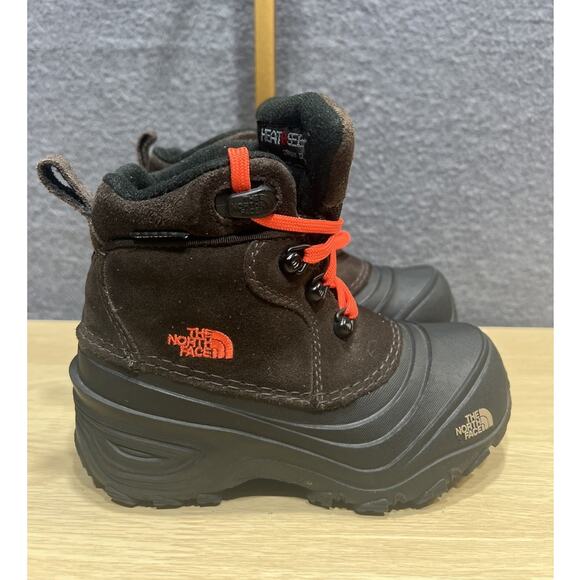 The North Face Chilkat Waterproof Boots Black/Brown Kids Size 11 - Picture 2 of 11